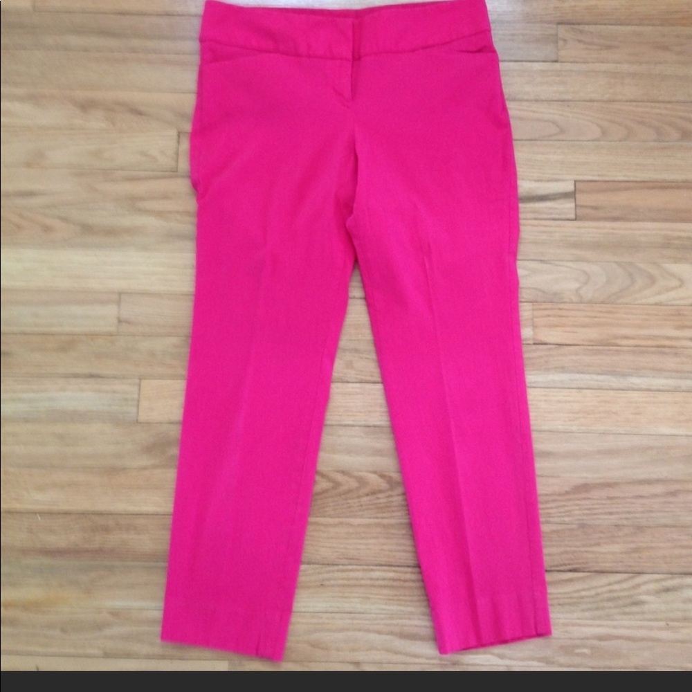 The Limited Stretch Ankle Pant in Hot Pink